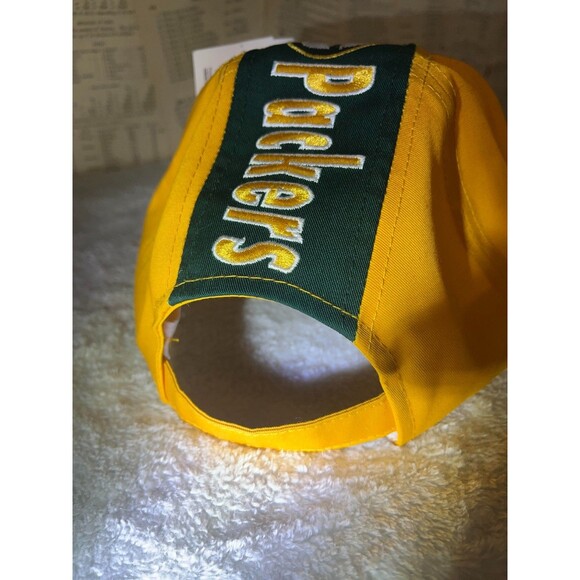 Vintage Green Bay Packers ANNCO Hat NWT Deadstock Adjustible Yellow/Green - Picture 3 of 4